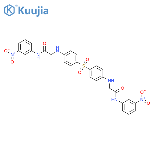 Acetamide, 2,2'-[sulfonylbis(4,1-phenyleneimino)]bis[N-(3-nitrophenyl)- structure