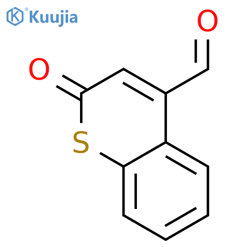 2H-1-Benzothiopyran-4-carboxaldehyde, 2-oxo- structure