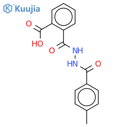 1,2-Benzenedicarboxylic acid, mono[2-(4-methylbenzoyl)hydrazide] structure