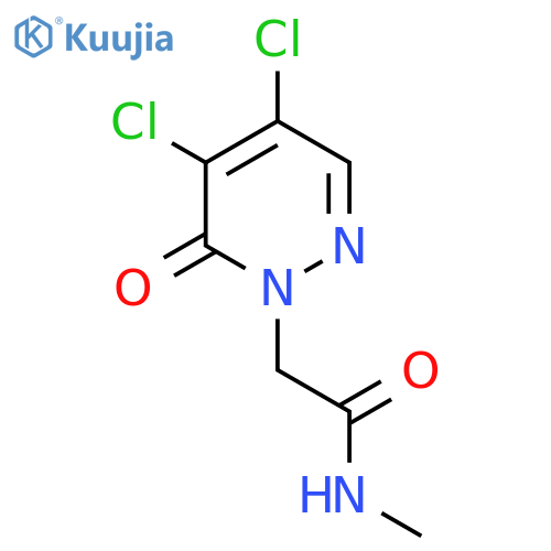 2-(4,5-Dichloro-6-oxopyridazin-1(6H)-yl)-N-methylacetamide structure