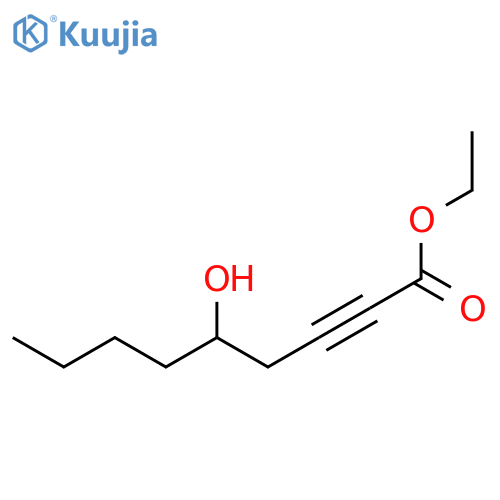 2-Nonynoic acid, 5-hydroxy-, ethyl ester structure