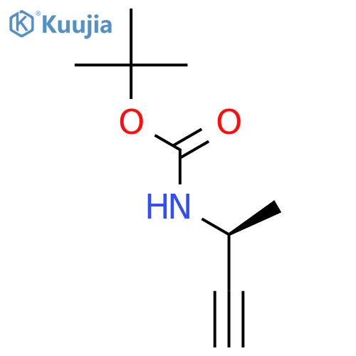 tert-butyl N-[(1S)-1-methylprop-2-ynyl]carbamate structure