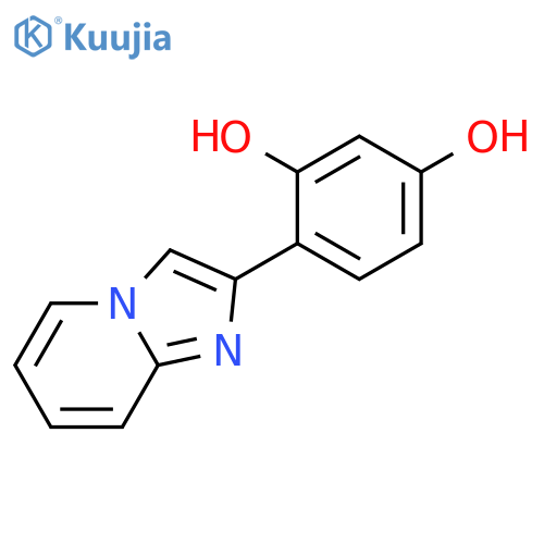 1,3-Benzenediol, 4-imidazo[1,2-a]pyridin-2-yl- structure