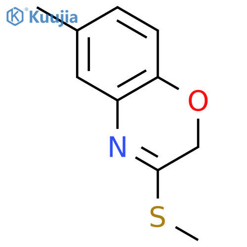 2H-1,4-Benzoxazine, 6-methyl-3-(methylthio)- structure