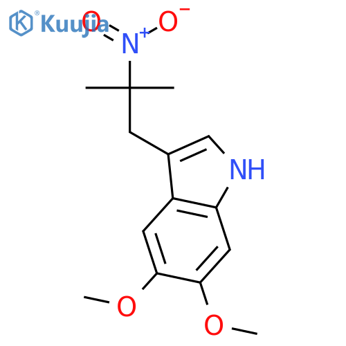 1H-Indole, 5,6-dimethoxy-3-(2-methyl-2-nitropropyl)- structure