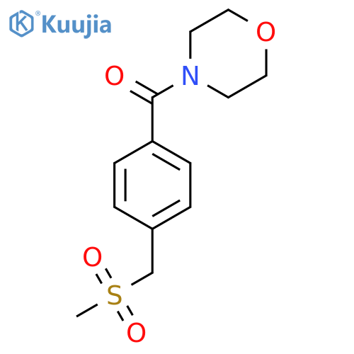 Methanone, [4-[(methylsulfonyl)methyl]phenyl]-4-morpholinyl- structure