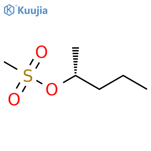 2-Pentanol, methanesulfonate, (2R)- structure