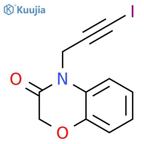 2H-1,4-Benzoxazin-3(4H)-one, 4-(3-iodo-2-propynyl)- structure