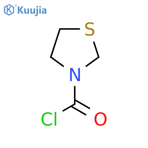 1,3-Thiazolidine-3-carbonyl chloride structure