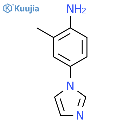 Benzenamine,4-(1H-imidazol-1-yl)-2-methyl- structure
