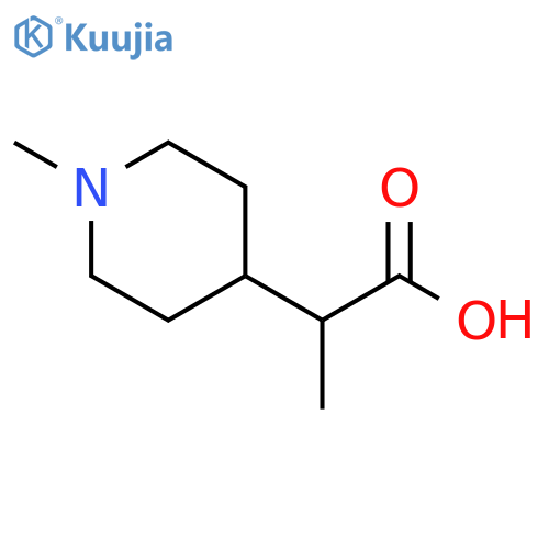 2-(1-methylpiperidin-4-yl)propanoic acid structure