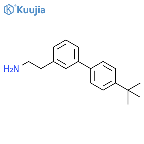 2-3-(4-tert-butylphenyl)phenylethan-1-amine structure