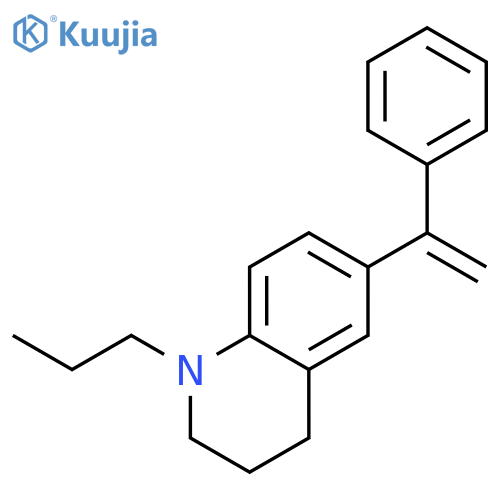 Quinoline, 1,2,3,4-tetrahydro-6-(1-phenylethenyl)-1-propyl- structure