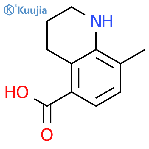 8-methyl-1,2,3,4-tetrahydroquinoline-5-carboxylic acid structure