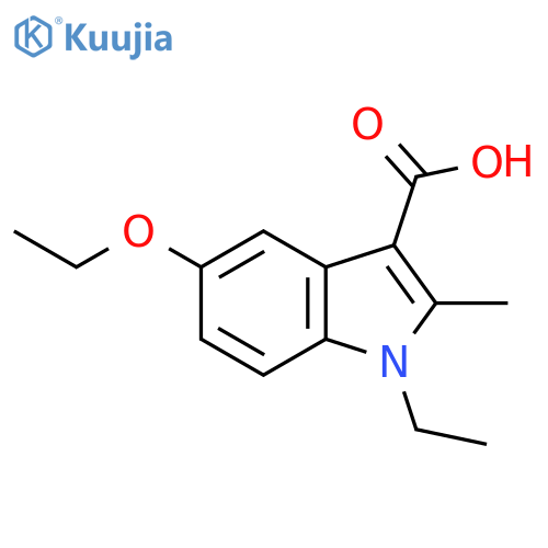 5-Ethoxy-1-ethyl-2-methyl-1H-indole-3-carboxylic acid structure