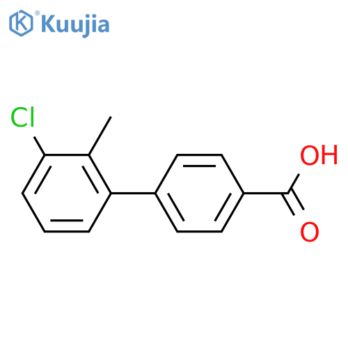 4-(3-chloro-2-methylphenyl)benzoic acid structure