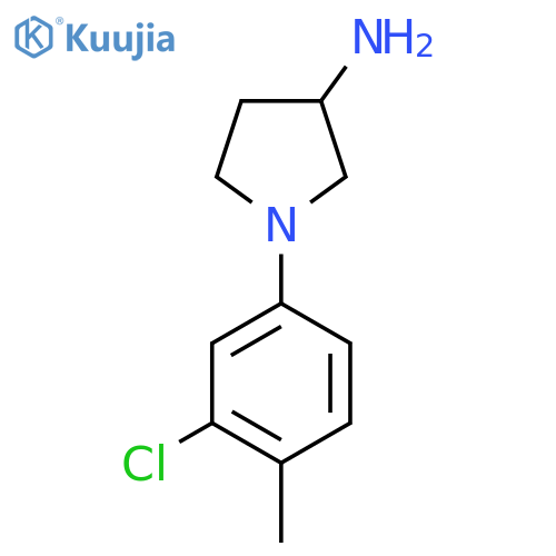 1-(3-Chloro-4-methyl-phenyl)-pyrrolidin-3-ylamine structure