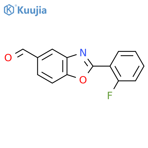2-(2-fluorophenyl)-1,3-benzoxazole-5-carbaldehyde structure
