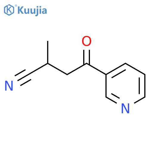 2-methyl-4-oxo-4-(pyridin-3-yl)butanenitrile structure