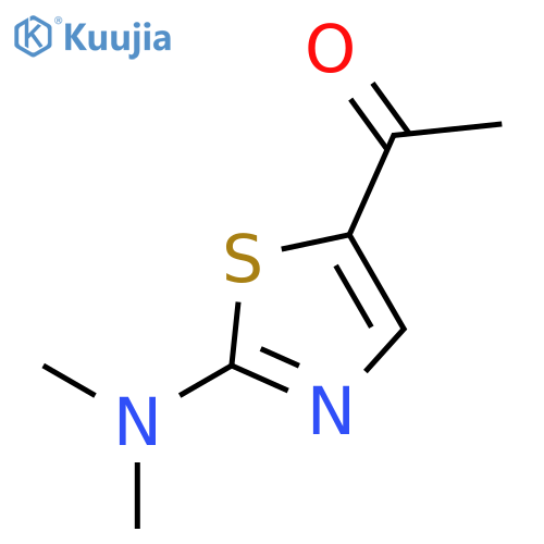 1-2-(dimethylamino)-1,3-thiazol-5-ylethan-1-one structure