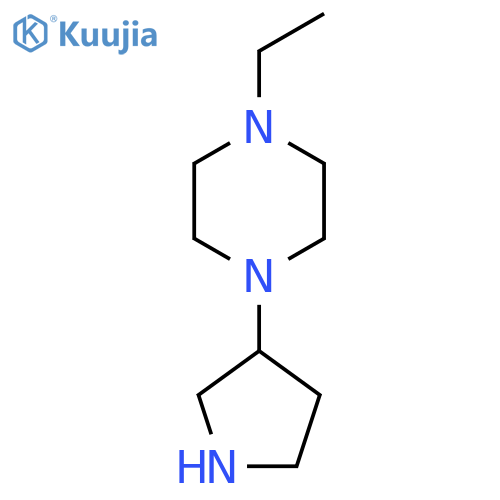 1-Ethyl-4-pyrrolidin-3-yl-piperazine structure