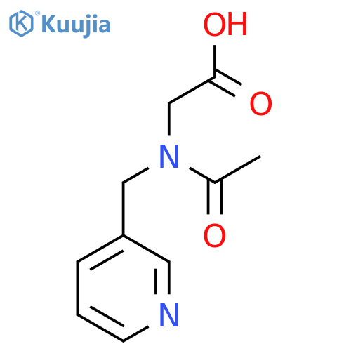 2-{N-[(pyridin-3-yl)methyl]acetamido}acetic acid structure