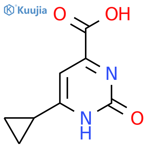 6-Cyclopropyl-2-hydroxypyrimidine-4-carboxylic acid structure