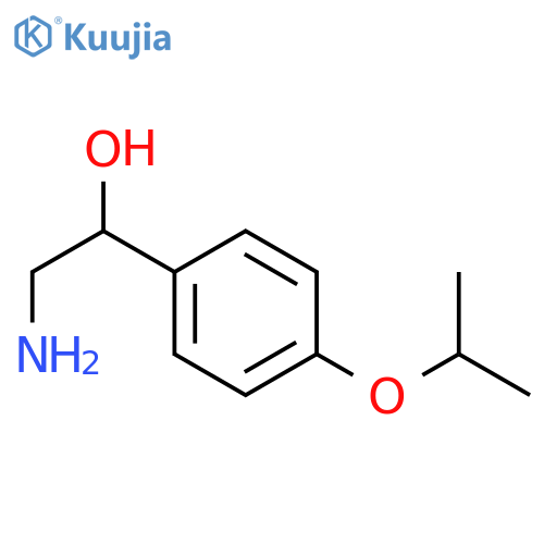 2-Amino-1-4-(propan-2-yloxy)phenylethan-1-ol structure