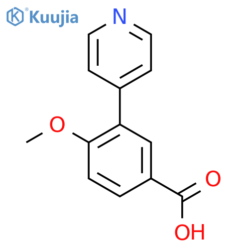 4-Methoxy-3-(pyridin-4-yl)benzoic acid structure