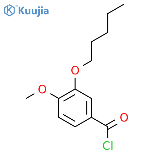 4-Methoxy-3-n-pentoxybenzoyl chloride structure