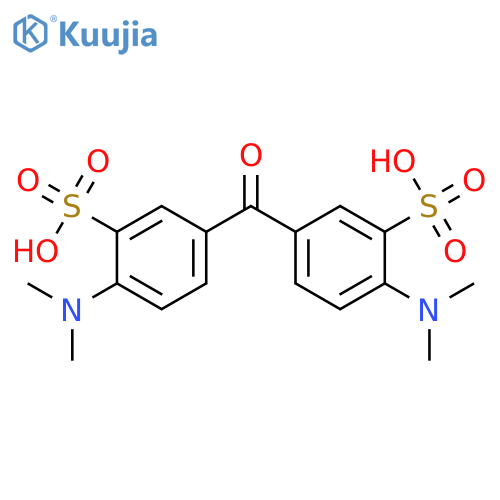 2-(dimethylamino)-5-[4-(dimethylamino)-3-sulfobenzoyl]benzenesulfonic acid structure
