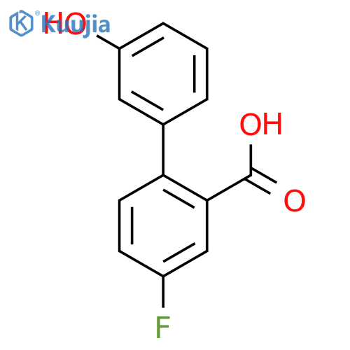 5-fluoro-2-(3-hydroxyphenyl)benzoic Acid structure