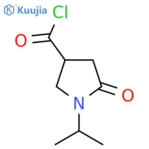 1-Isopropyl-5-oxopyrrolidine-3-carbonyl chloride structure