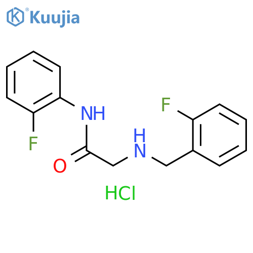 N-(2-Fluorophenyl)-2-{(2-fluorophenyl)methylamino}acetamide Hydrochloride structure