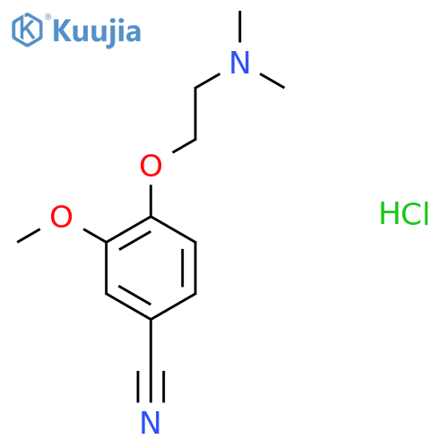 4-2-(Dimethylamino)ethoxy-3-methoxybenzonitrile Hydrochloride structure