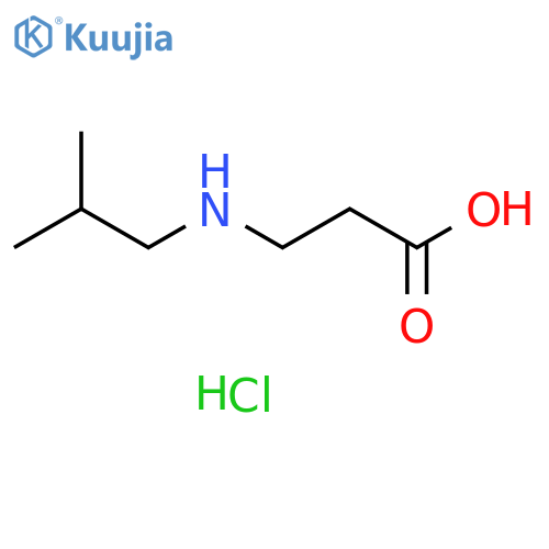 3-(2-Methylpropyl)aminopropanoic Acid Hydrochloride structure