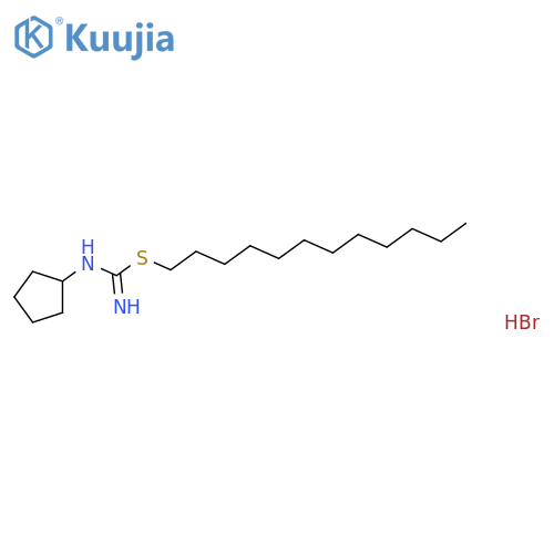 1-cyclopentyl-2-dodecyl-isothiourea;hydrobromide structure