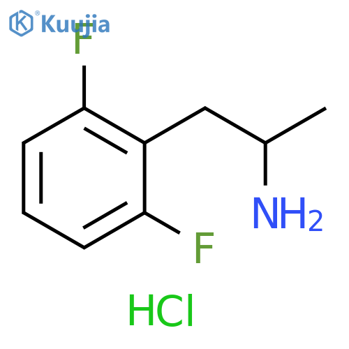 1-(2,6-difluorophenyl)propan-2-amine hydrochloride structure