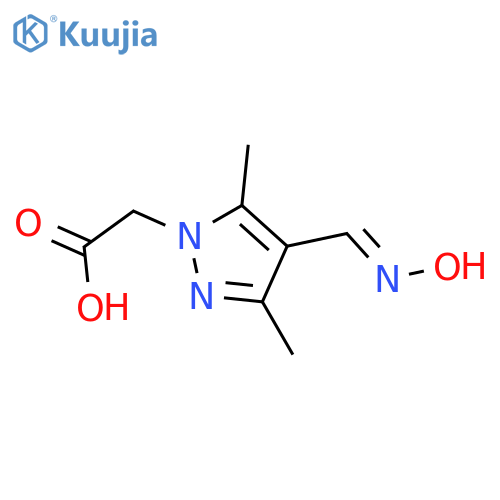 2-{4-(Hydroxyimino)methyl-3,5-dimethyl-1H-pyrazol-1-yl}acetic Acid structure