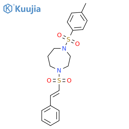 1-(4-Methylbenzenesulfonyl)-4-(2-phenylethenesulfonyl)-1,4-diazepane structure