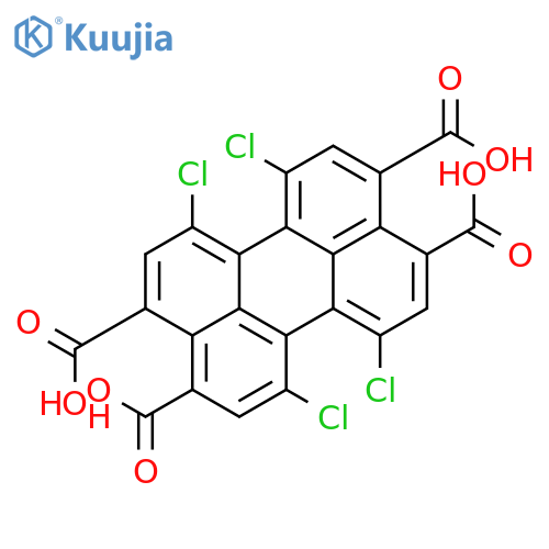 1,6,7,12-tetrachloroperylene-3,4,9,10-tetracarboxylic acid structure