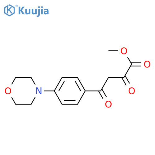 methyl 4-[4-(morpholin-4-yl)phenyl]-2,4-dioxobutanoate structure