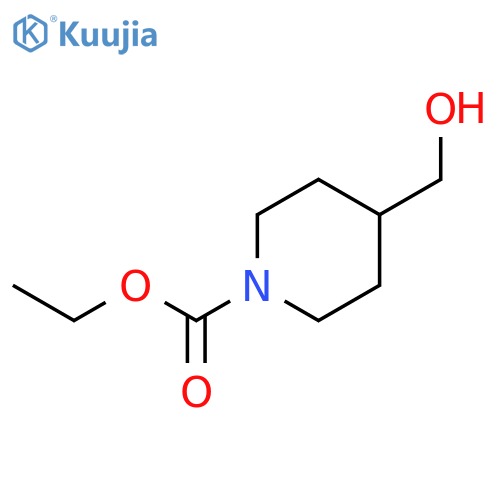 Ethyl 4-(hydroxymethyl)piperidine-1-carboxylate structure