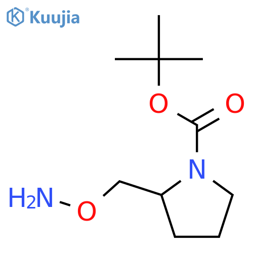 tert-butyl 2-(aminooxy)methylpyrrolidine-1-carboxylate structure