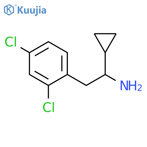 1-CYCLOPROPYL-2-(2,4-DICHLOROPHENYL)ETHAN-1-AMINE structure