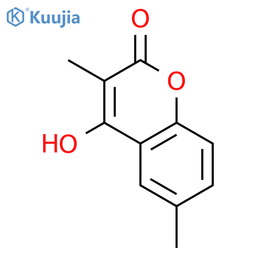 2H-1-Benzopyran-2-one,4-hydroxy-3,6-dimethyl- structure