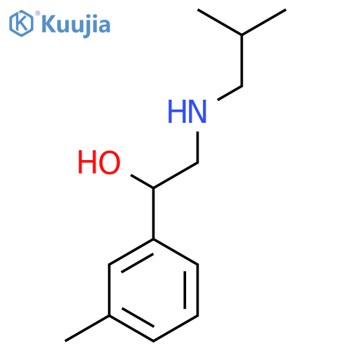 Benzenemethanol, 3-methyl-α-[[(2-methylpropyl)amino]methyl]- structure
