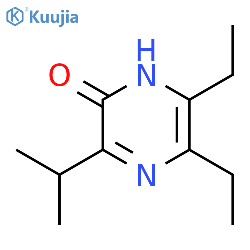 2(1H)-Pyrazinone, 5,6-diethyl-3-(1-methylethyl)- structure
