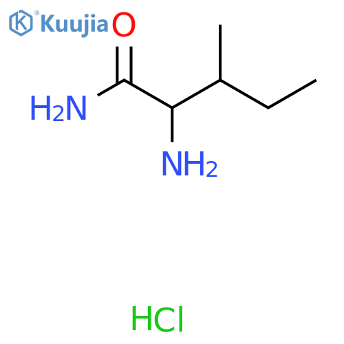 2-amino-3-methylpentanamide hydrochloride structure