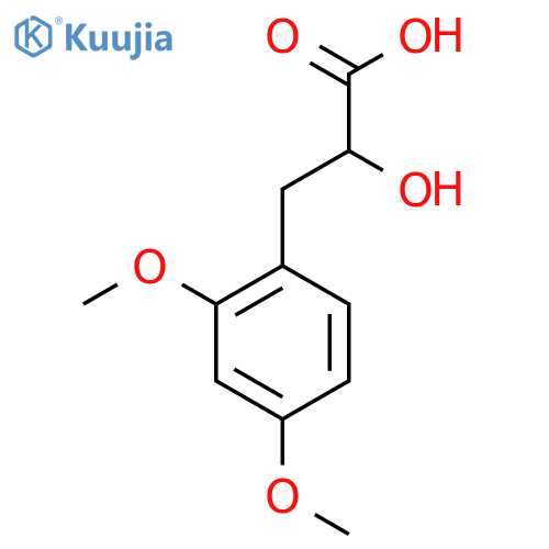 3-(2,4-dimethoxyphenyl)-2-hydroxypropanoic acid structure